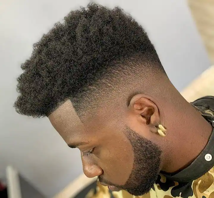 50+ Best Burst Fade Crop Top Haircuts for Men in 2025 42 Afro Short Fade on Sides and Long Hair on Top