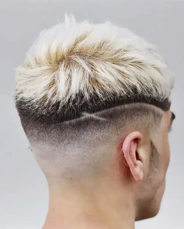 50+ Best Burst Fade Crop Top Haircuts for Men in 2025 28 Blond Hair with Design