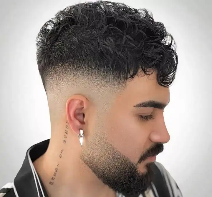 50+ Best Burst Fade Crop Top Haircuts for Men in 2025 12 Curly Burst Fade Crop Top