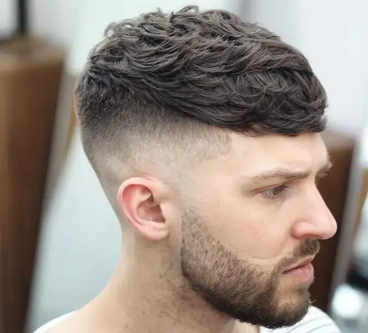 50+ Best Burst Fade Crop Top Haircuts for Men in 2025 19 Messy Crop Top Fade Hairstyle