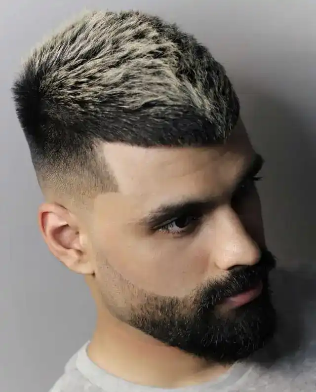 50+ Best Burst Fade Crop Top Haircuts for Men in 2025 29 Middle Fringe Crop