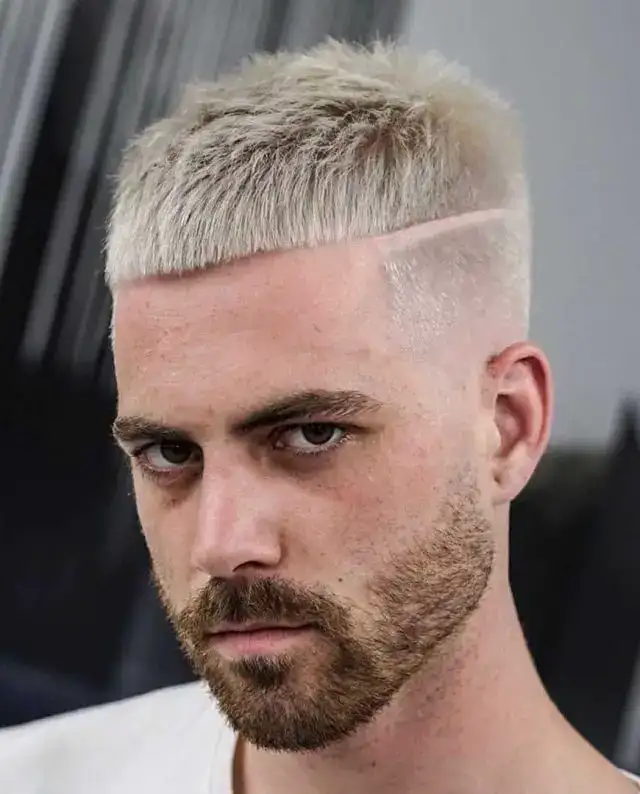 50+ Best Burst Fade Crop Top Haircuts for Men in 2025 16 Punk Crop with Hard Part