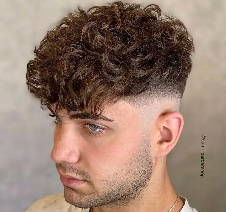 50+ Best Burst Fade Crop Top Haircuts for Men in 2025 43 Wavy Long Top With Short Shaved Sides
