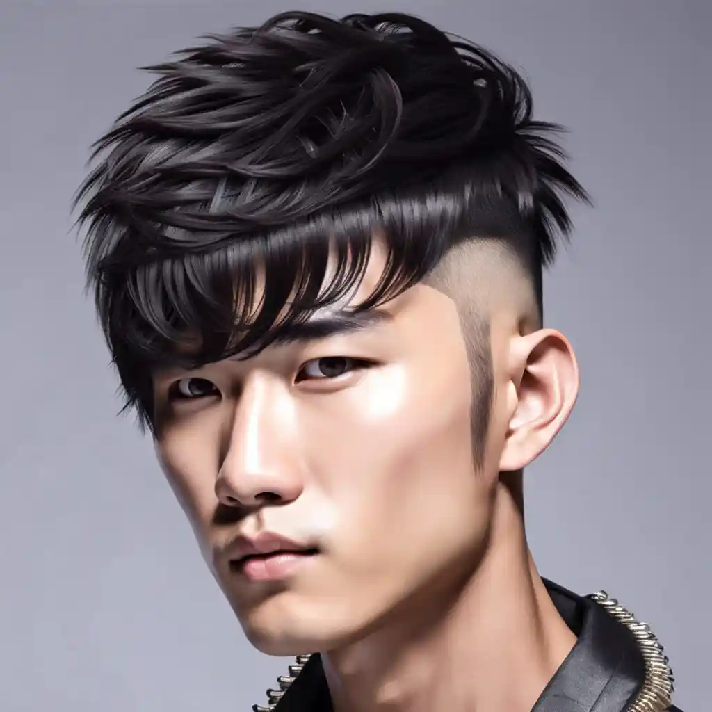 15 Asian Burst Fade Hairstyles to Elevate Your Look Instantly 6 Burst Fade With Fringe