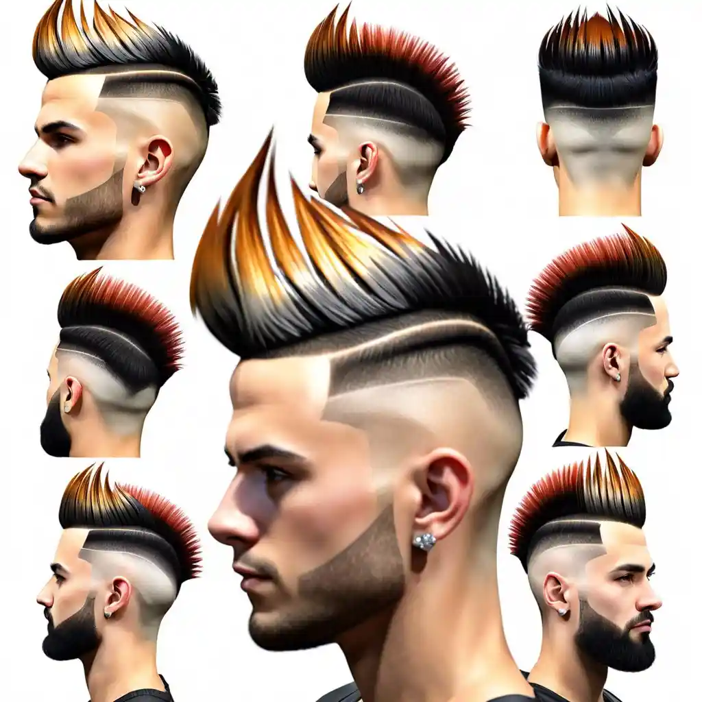 15 Asian Burst Fade Hairstyles to Elevate Your Look Instantly 7 Faux Hawk Burst Fade