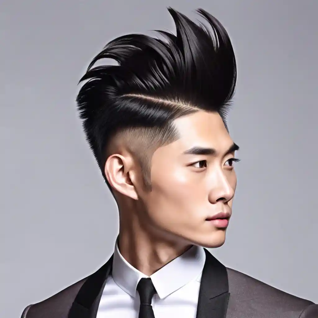 15 Asian Burst Fade Hairstyles to Elevate Your Look Instantly 9 High Burst Fade With Quiff