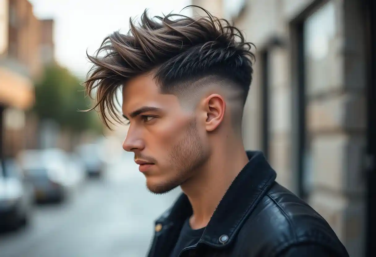 Burst Fade Messy Hair: A Stylish and Edgy Look
