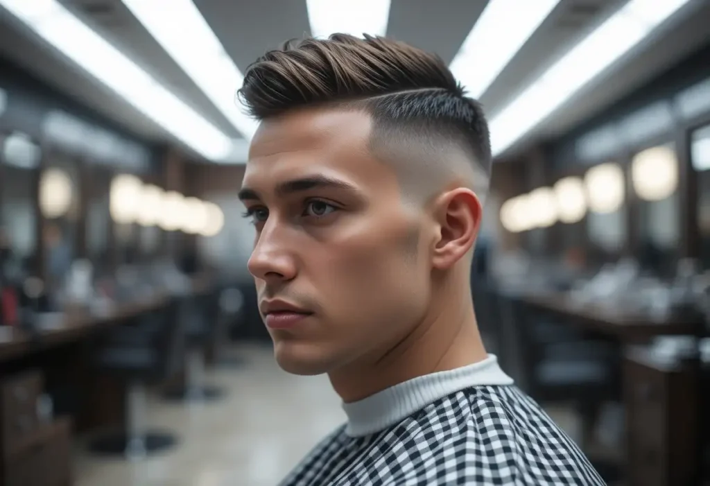 The Burst Fade Crew Cut: A Modern Twist on a Classic 3 The Burst Fade Crew Cut A Fusion of Styles